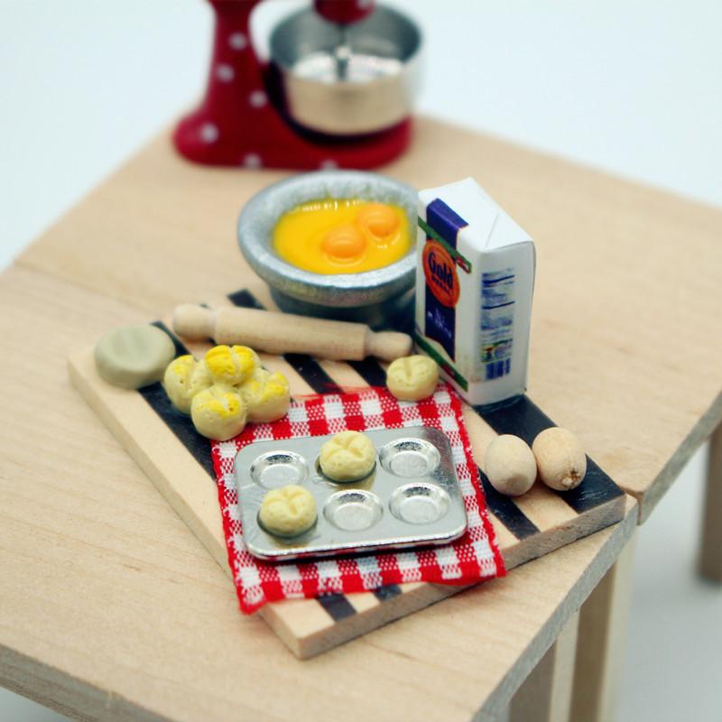 Dollhouse Food Toy Pastry Maki - Kids Toys Play Egg 评论和价格