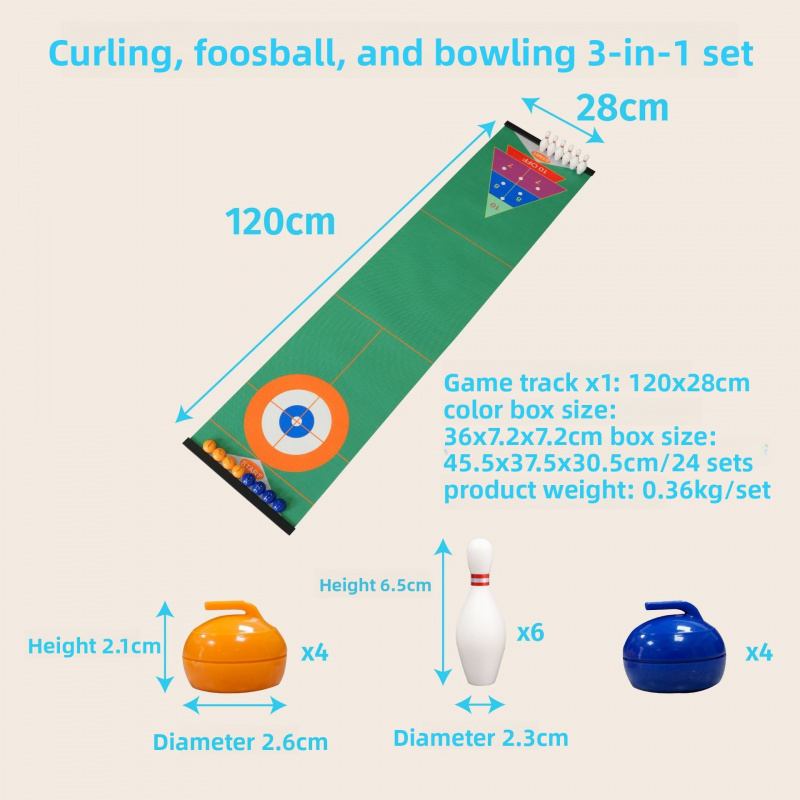 Curling Tabletop Game Set, Min - Kids Toys Set 评论和价格