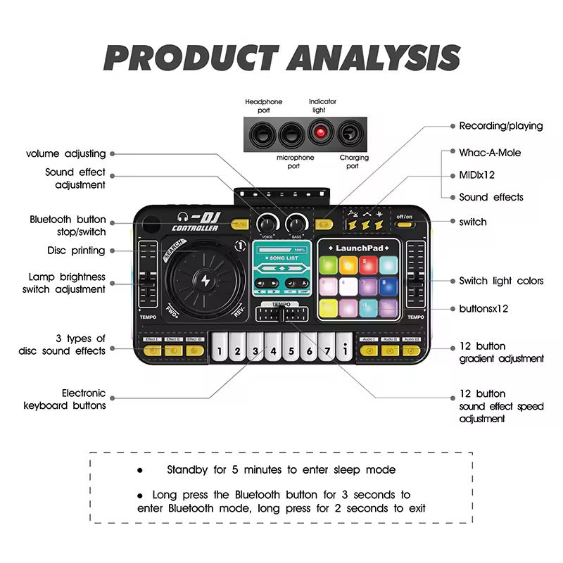 HSOH Kids Simulation DJ Mixer  - Kids Toys Bd 评论和价格