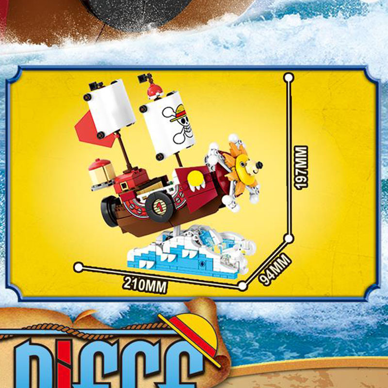 In Stock One Piece Pirate Ship - Kids Toys Set 评论和价格