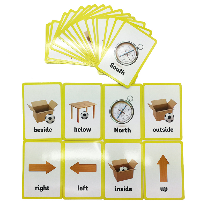 Prepositions and Gestures Seri - Educational Flash Card 评论和价格
