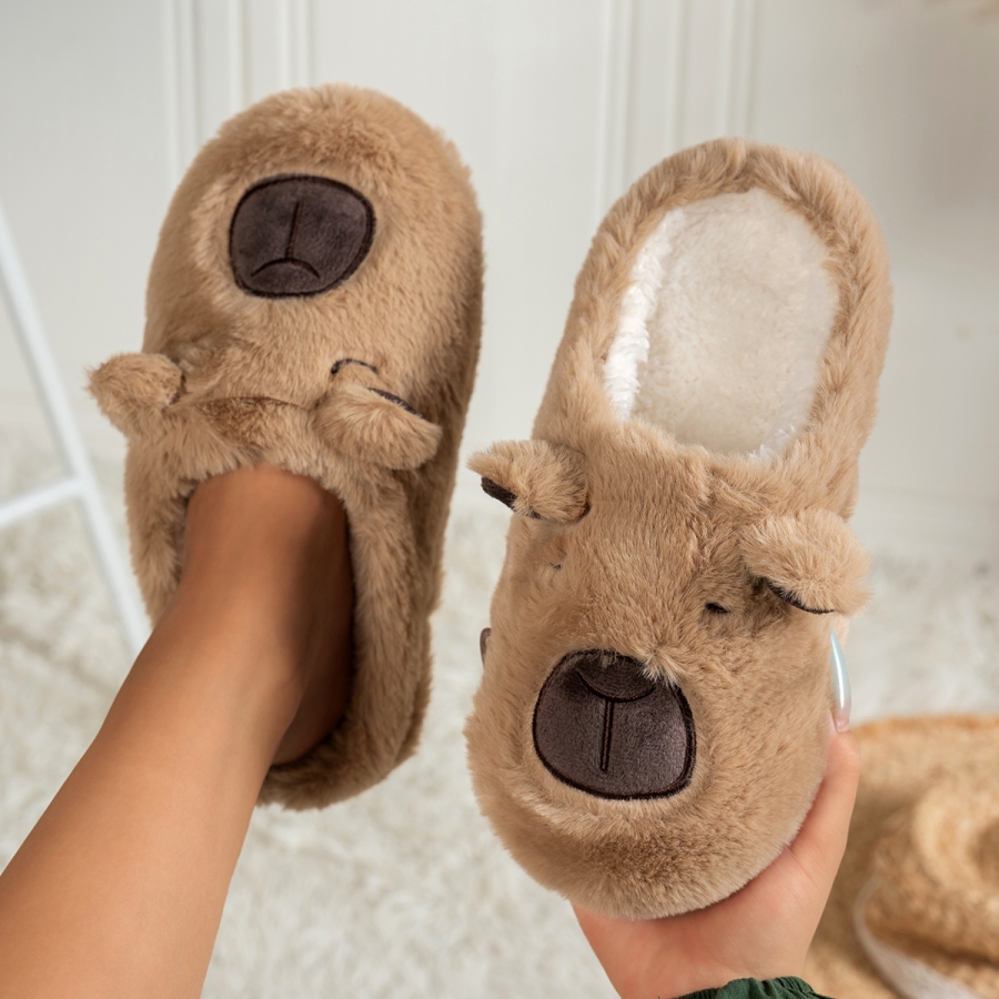 Women's Cartoon Slippers Cute  - Soft Plush Doll 评论和价格